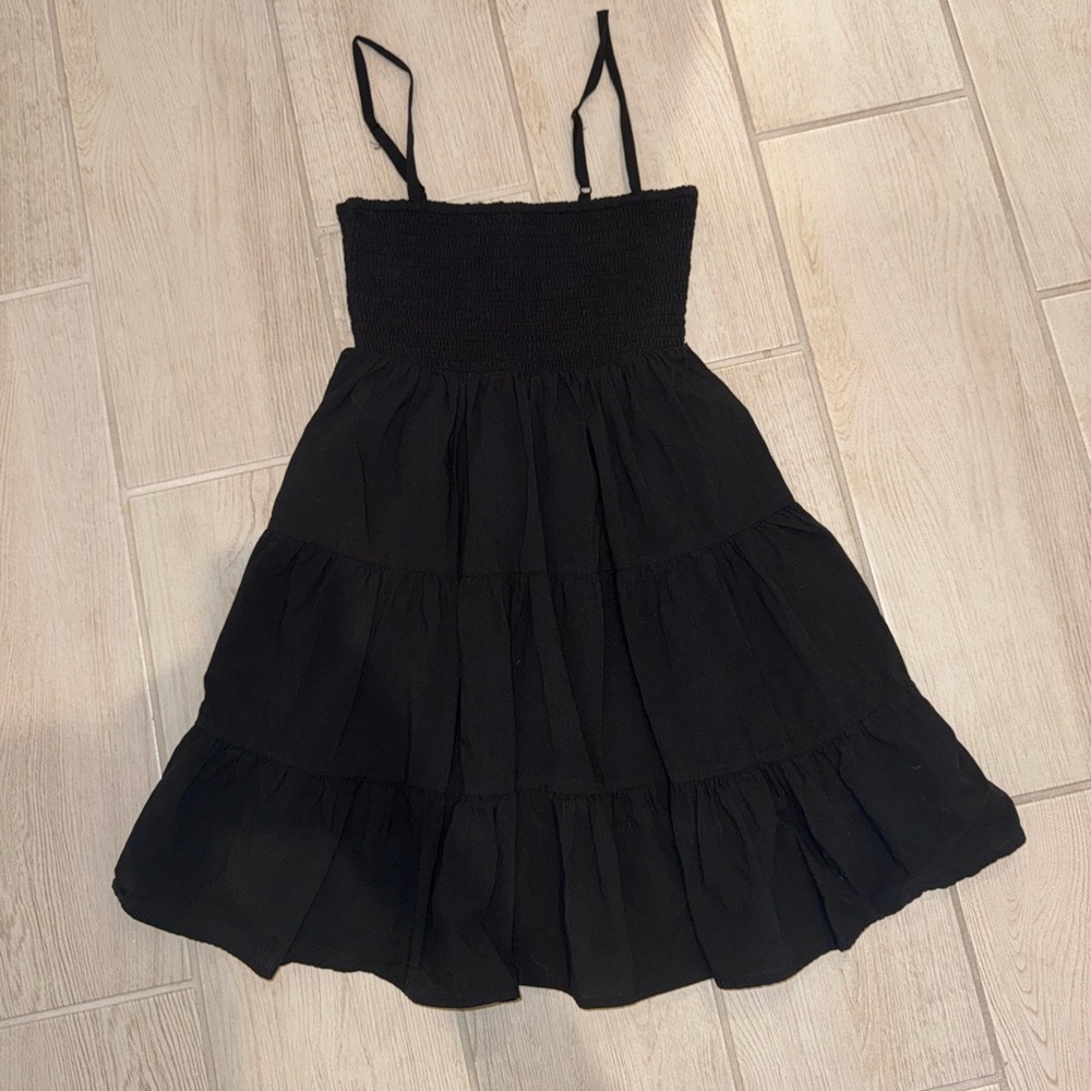 Black mini dress